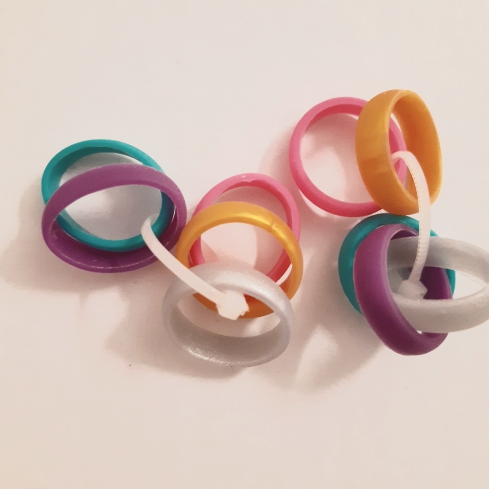 Silicone Rings Womens 6.5 - 7